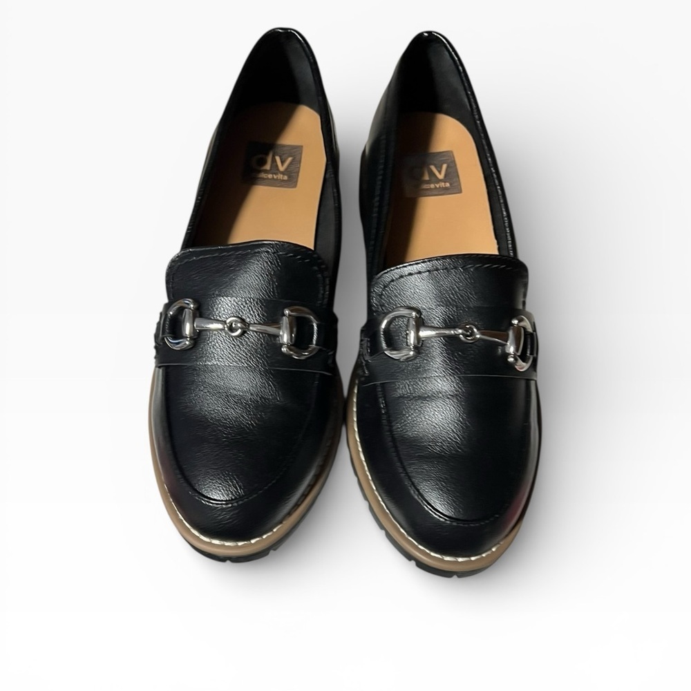 🌻NEW w/box DV by Dolce Vita Black Celeste Horsebit Equestrian Loafers Size 8.5